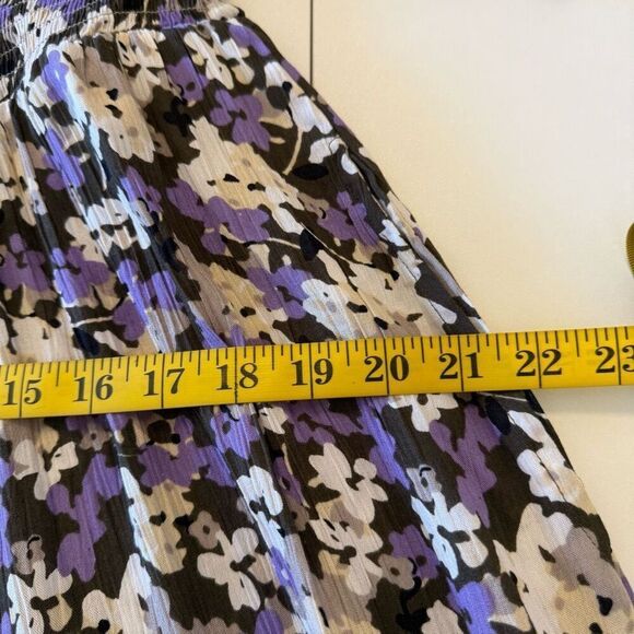 K. Jordan Lavender Floral Halter Strap Smocked Wide leg Jumpsuit Sz1X Soft Girl - Picture 13 of 15